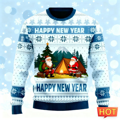 2026 New Funny Santa Claus Graphic Sweatshirts Fashion Holiday Wear 3D Printed Ugly Christmas Sweater Loose Streetwear Pullovers