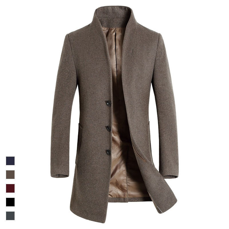 Oversized Men's Wool Overcoat 5XL High Quality Business Casual Winter Jacket Coat Men Clothing Woolen Coats A2F6009