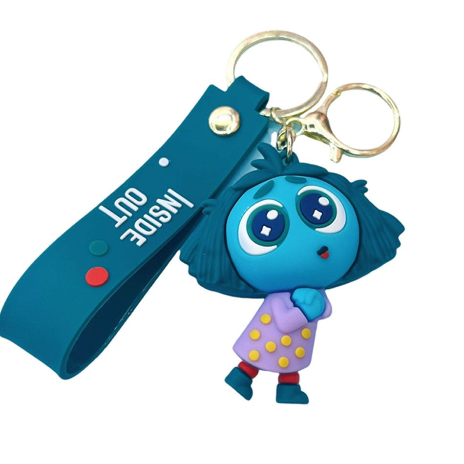 30 Peças/Conjunto Atacado Chaveiro Divertida Mente 2 Boneco de Personagem de Desenho Animado Fofo Chaveiro Pingente de Boneca de Personagem de Filme para Presente Infantil