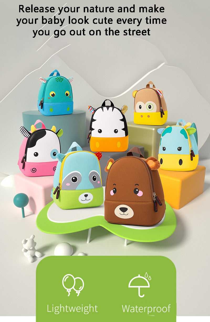 Mochilas Escolares Infantis de Moda Animais Biomiméticos 3D Mochila Infantil para Meninos e Meninas Mochilas Escolares Mini Mochila de Livros