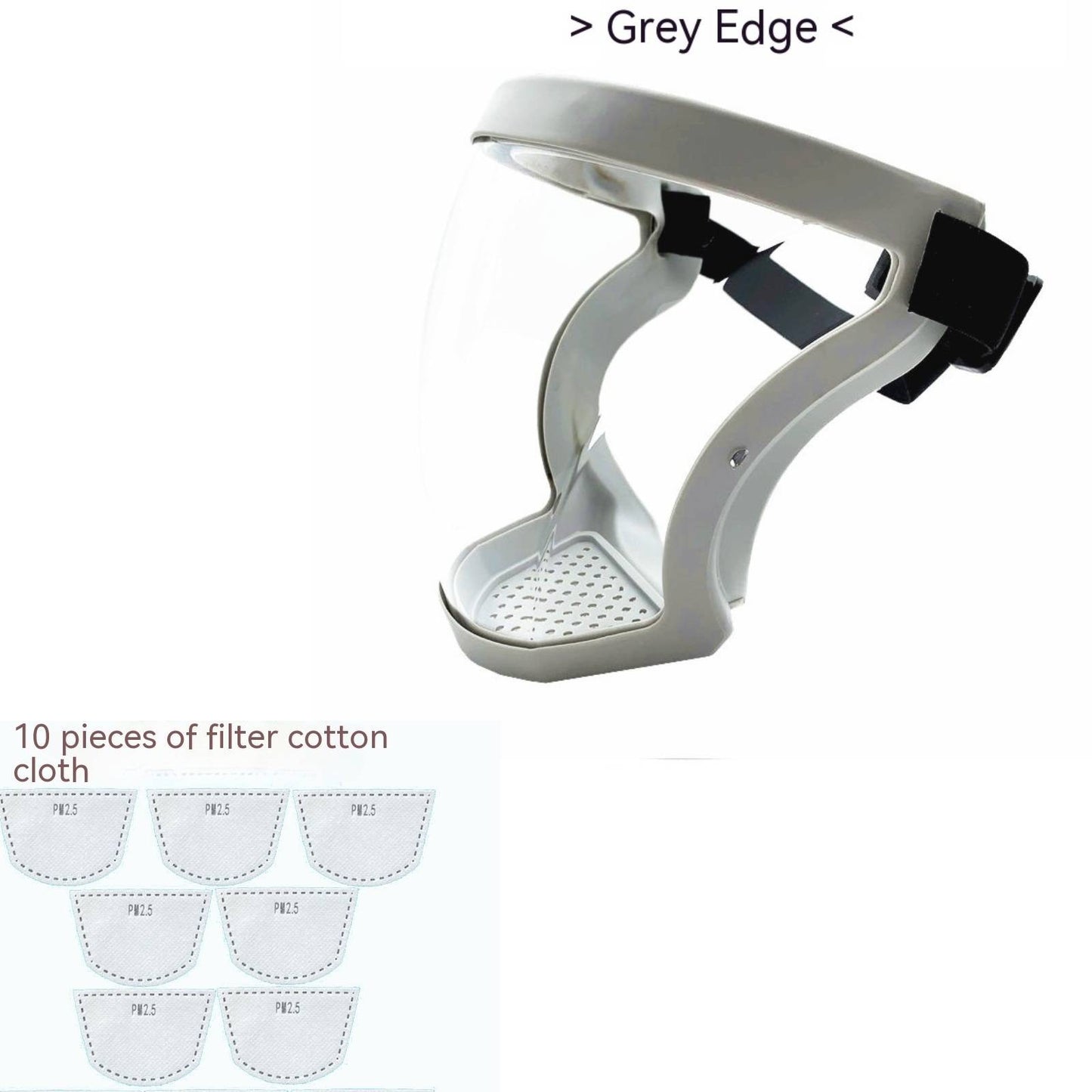 Protetor Facial Transparente Escudo Facial Super Protetor para Trabalho Roçagem Antipoeira Antiembaçante Máscara Facial Completa para Cozinha à Prova de Óleo