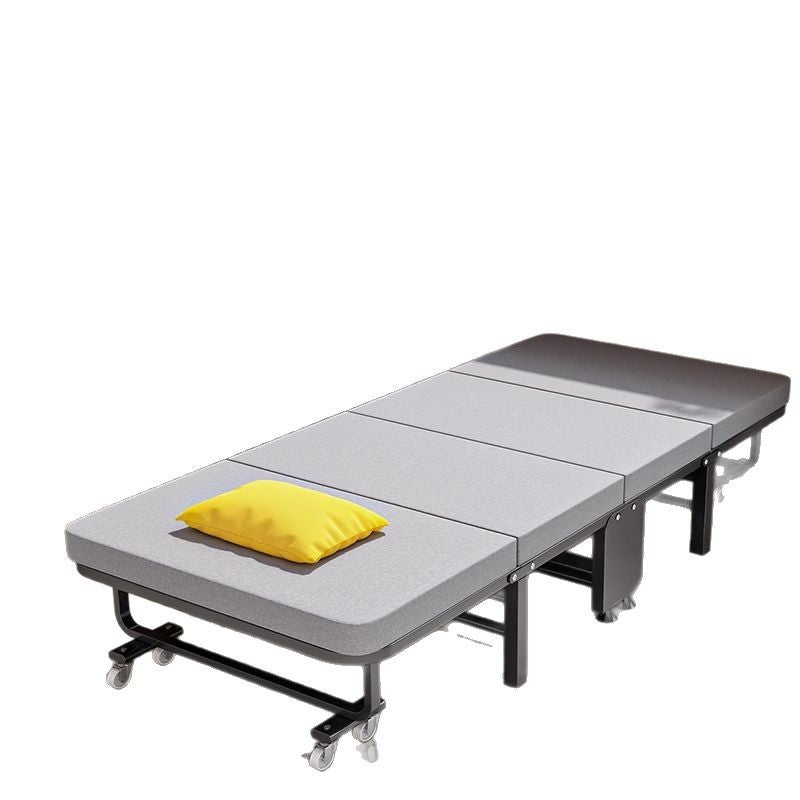 Cama dobrável, cama para pausa para almoço, cadeira para soneca, cama de acampamento portátil doméstica com tábua rígida para acompanhante.