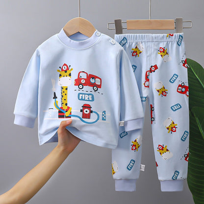 Cute Minnie Little Girl's Set 2024 Children's Cartoon baby girls clothes Spring Baby boys clothes Toddler Print kids clothes Set