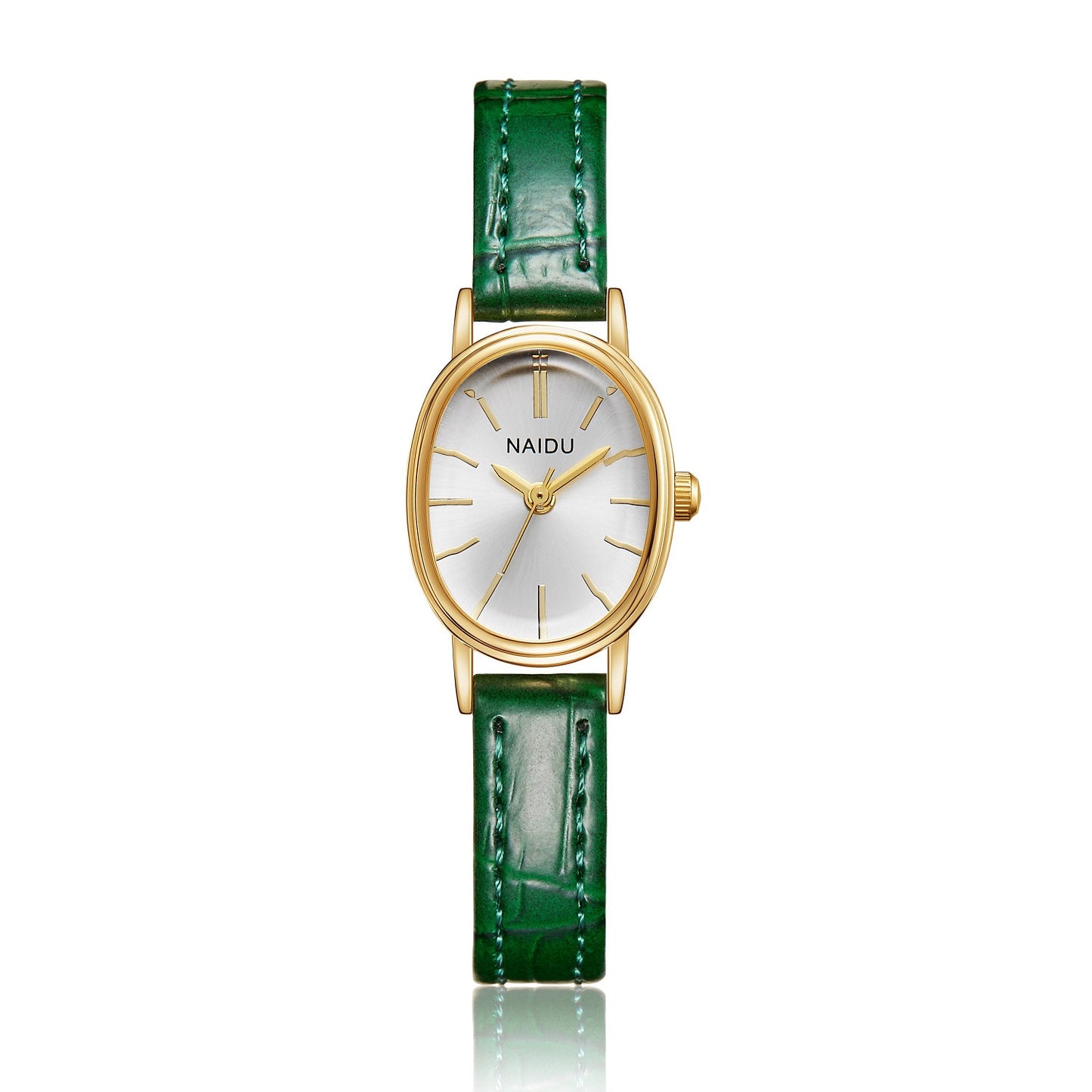 Elegant and fashionable ladies watch simple smooth dial oval case ladies quartz watch