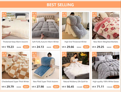 Super Thick and Warm Flannel Blanket Super Soft Fluffy Queen Size Bed Blanket Cozy Skin-friendly Multifunctional Nap Blanket
