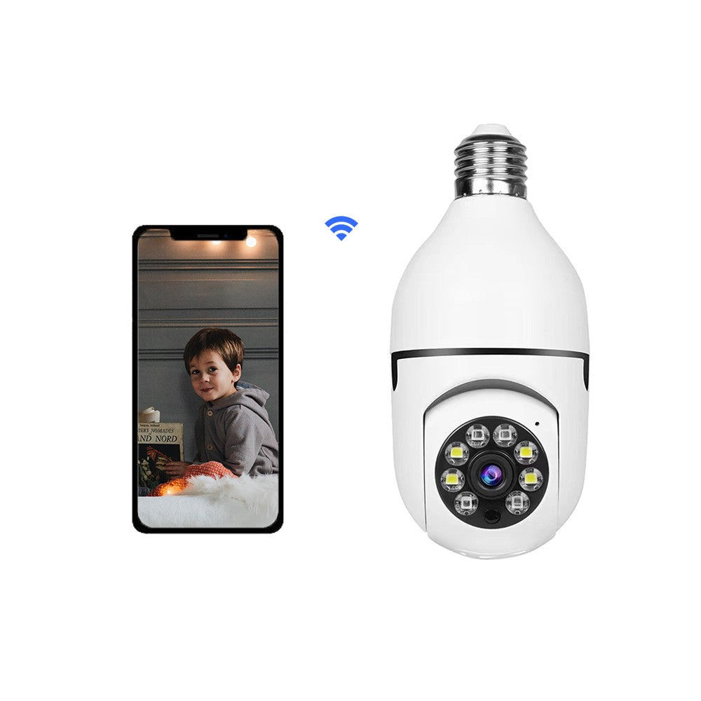 Bulb E27 Surveillance Camera Full Color Night Vision Automatic Human Tracking Zoom Indoor Security Monitor Wifi Miini IP Camera