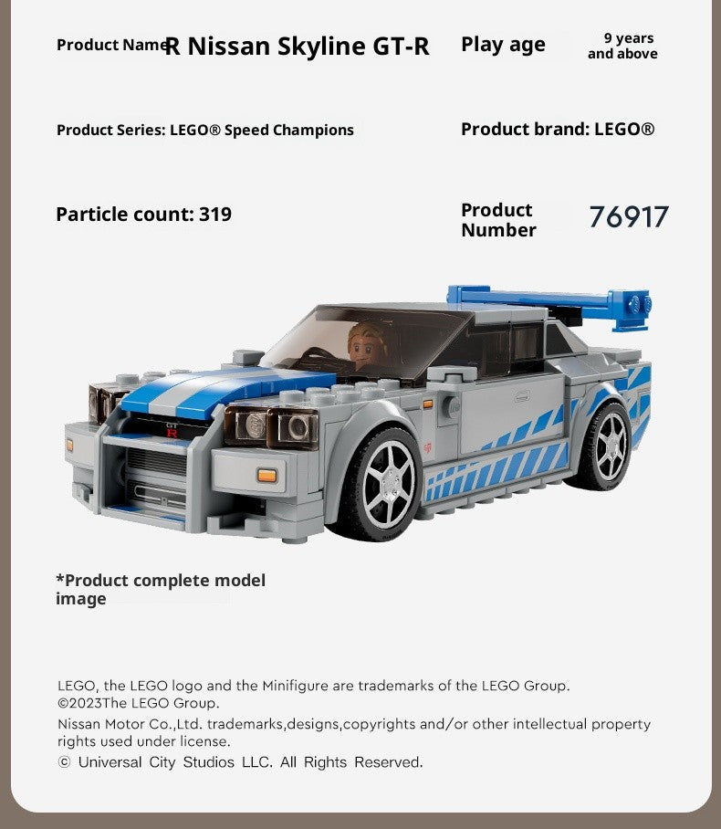 LEGO Blocos de Montar Brinquedo Super Racing 76917 Nissan GT-R Presente de Aniversário Presente de Natal Brinquedos Infantis