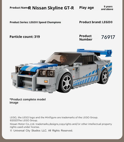 LEGO Blocos de Montar Brinquedo Super Racing 76917 Nissan GT-R Presente de Aniversário Presente de Natal Brinquedos Infantis