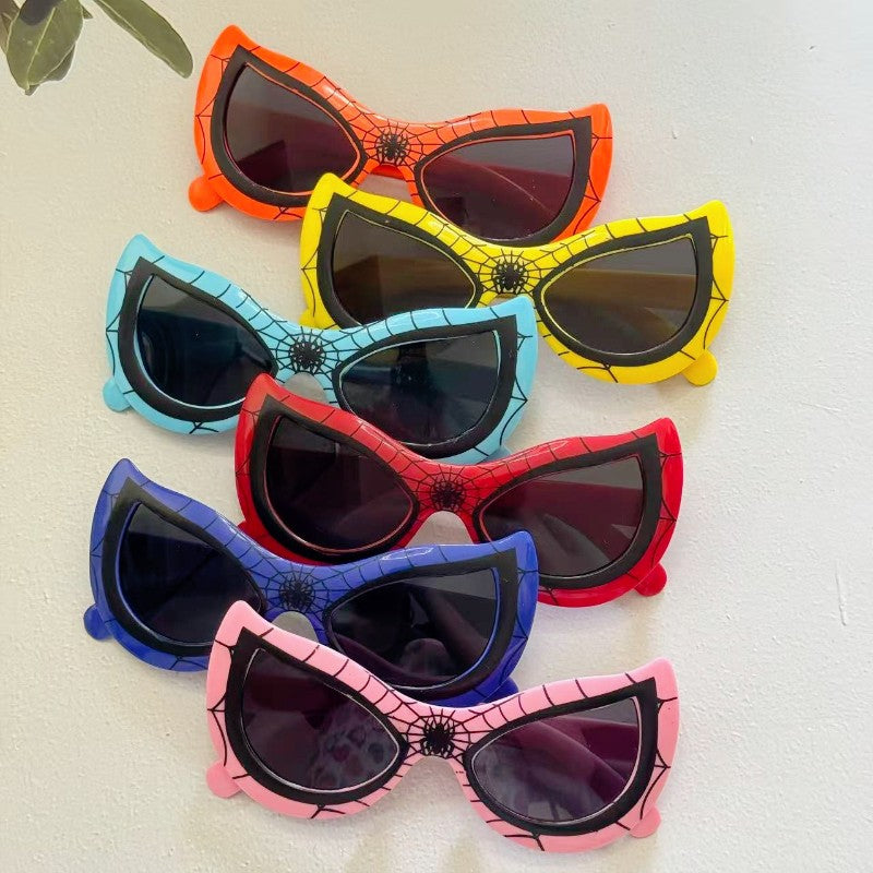 Marvel Avengers Cartoon Plastic Flexible Frame Sunglasses Spider-Man Iron Man Captain America-Kids Eyewear Toy Festival Gift