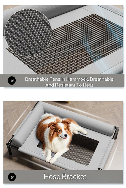 Winter Moisture-Proof Large Pet Bed Removable And Washable Off-The-Ground Bed Breathable Mesh Camp Bed Universal Pet Bed