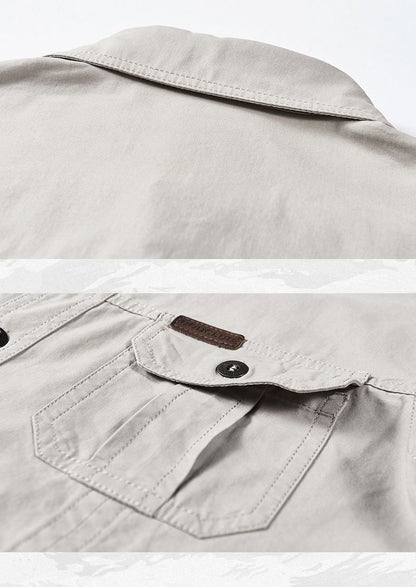 Brand Cotton Shirt Men's Spring Casual Cargo Shirts Male Long Sleeves Shirts Camiseta Masculina Plus Size 5XL 6XL