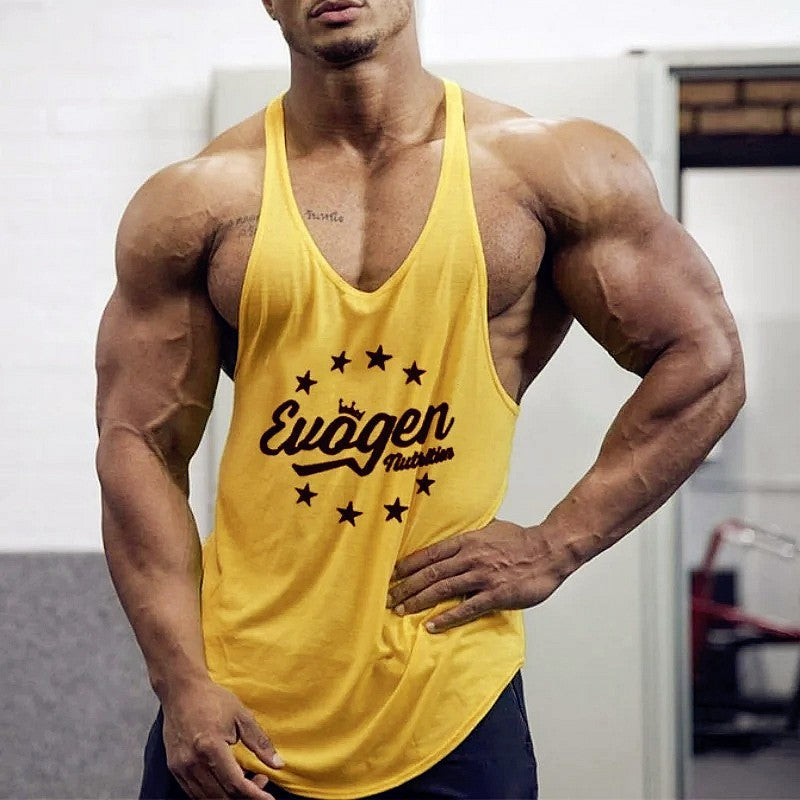 Muscle Men's Sports Tank Top Cotton undershirt gym Tops Sleeveless Tank Top Men fitness Running sweatshirt vest