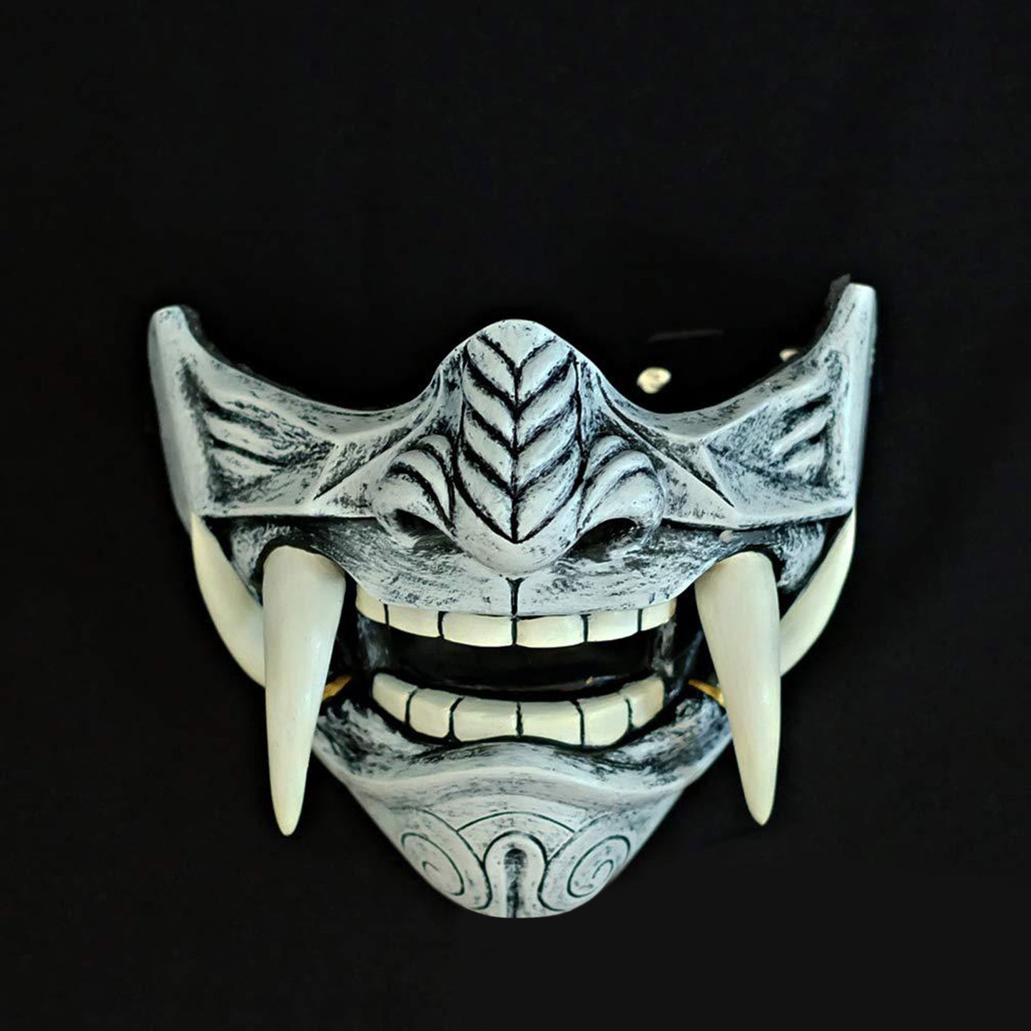 Japanese Samurai Oni Demon Mask Cosplay Horror Prajna Hannya Evil Killer Thicken Plastic Masks Halloween Party Costume Props