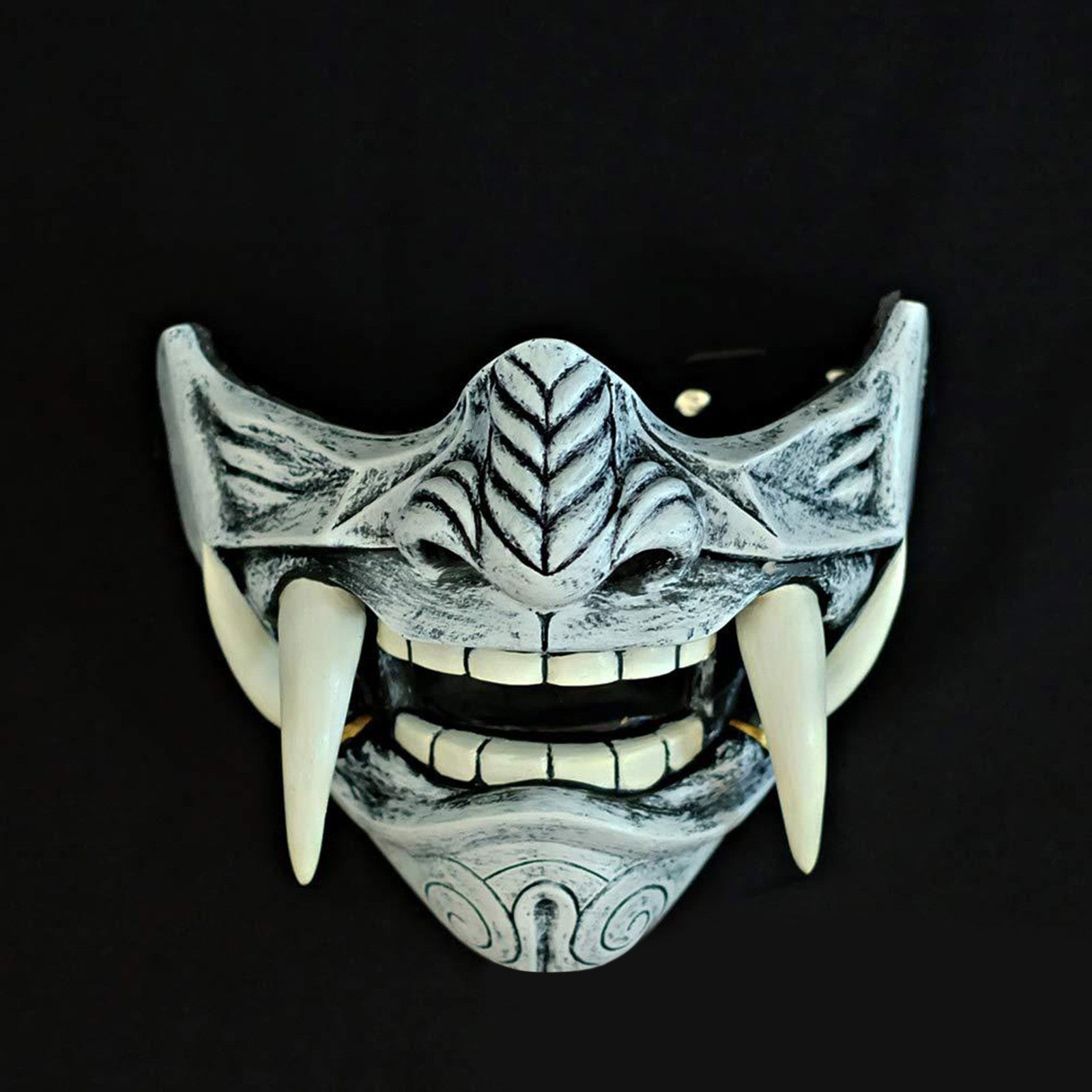 Japanese Samurai Oni Demon Mask Cosplay Horror Prajna Hannya Evil Killer Thicken Plastic Masks Halloween Party Costume Props