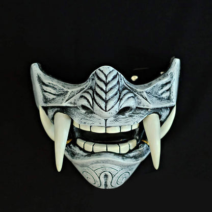Japanese Samurai Oni Demon Mask Cosplay Horror Prajna Hannya Evil Killer Thicken Plastic Masks Halloween Party Costume Props