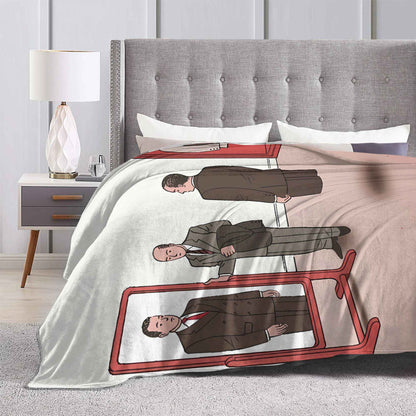 Mirror of Identity Flannel Blankets Winter Guy Billout Super Warm Throw Blanket for Child Novelty Bedspread Sofa Bed Cover