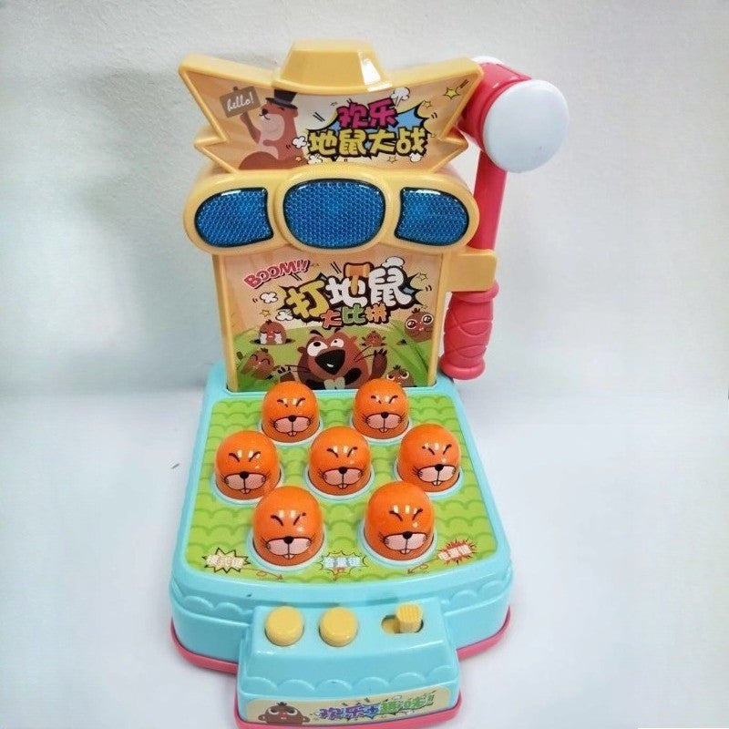 2025 New whack-a-mole electric toy baby early education enlightenment game console children interactive knock knock music toys