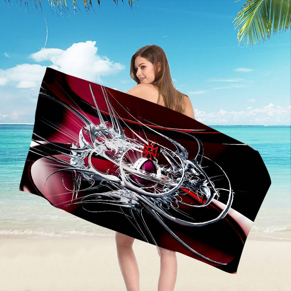 V-VivienneS-S Westwood Fashion Microfiber Beach Towel Absorbent Quick dry Soft Yoga Swimming Resort Mountain Climbing Towel