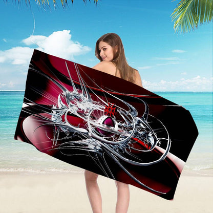 V-VivienneS-S Westwood Fashion Microfiber Beach Towel Absorbent Quick dry Soft Yoga Swimming Resort Mountain Climbing Towel