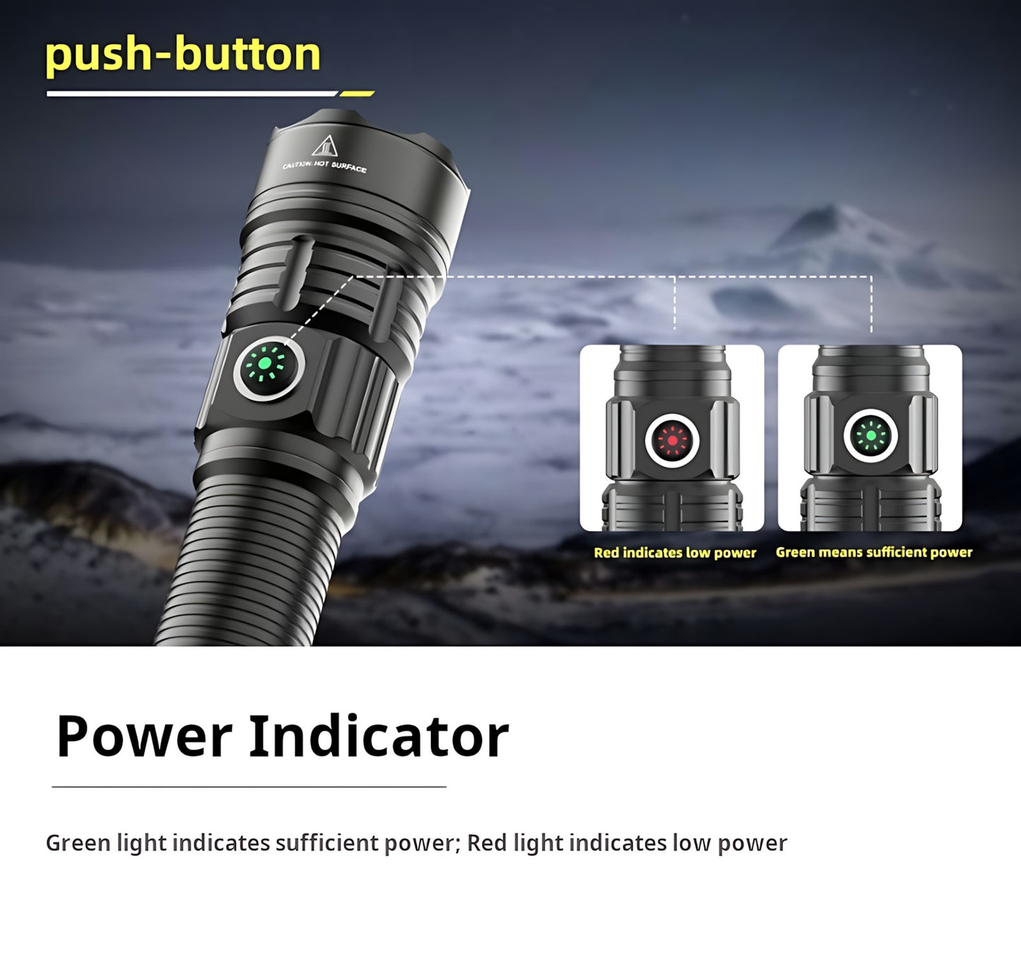2000LM USB-C Rechargeable LED Flashlight Zoomable Beam Waterproof Outdoor Light with Mount Strobe Mode for Camping Cycling Emergency