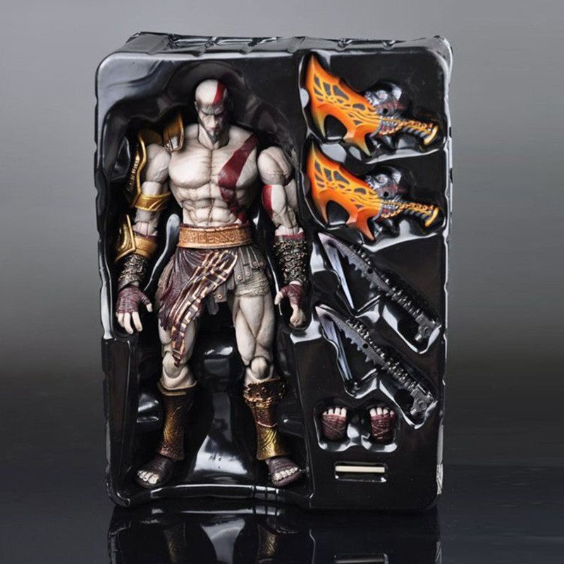 Play Arts Kai Boneco de Ação God of War Kratos Bonecos de Ação Modelo Colecionável Brinquedos Presentes Criativos Decoração de Quarto de Amigos Boneca