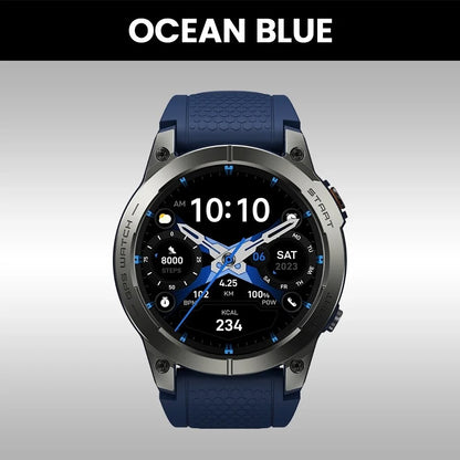 Novo Smartwatch GPS Zeblaze Stratos 3 PRO com Tela AMOLED HD de 1,43”, GPS Integrado, Chamadas Telefônicas Bluetooth, Smartwatch Esportivo para Homens