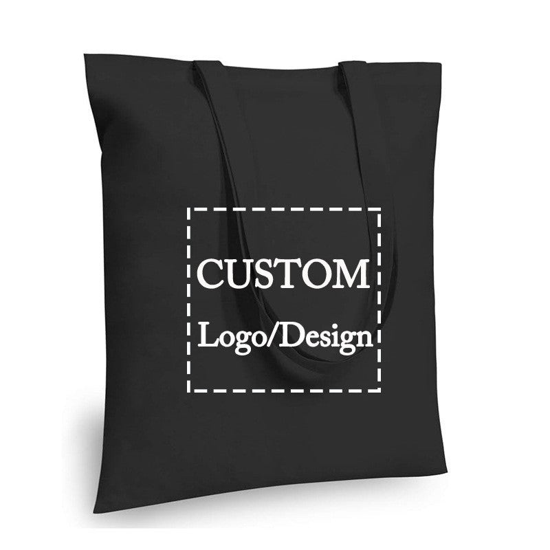 10/20/50Pcs Custom Cotton Tote Bag Eco-friendly Shoulder Bag Lightweight Reusable Shopping Bag Suitable For Promotions Gifts