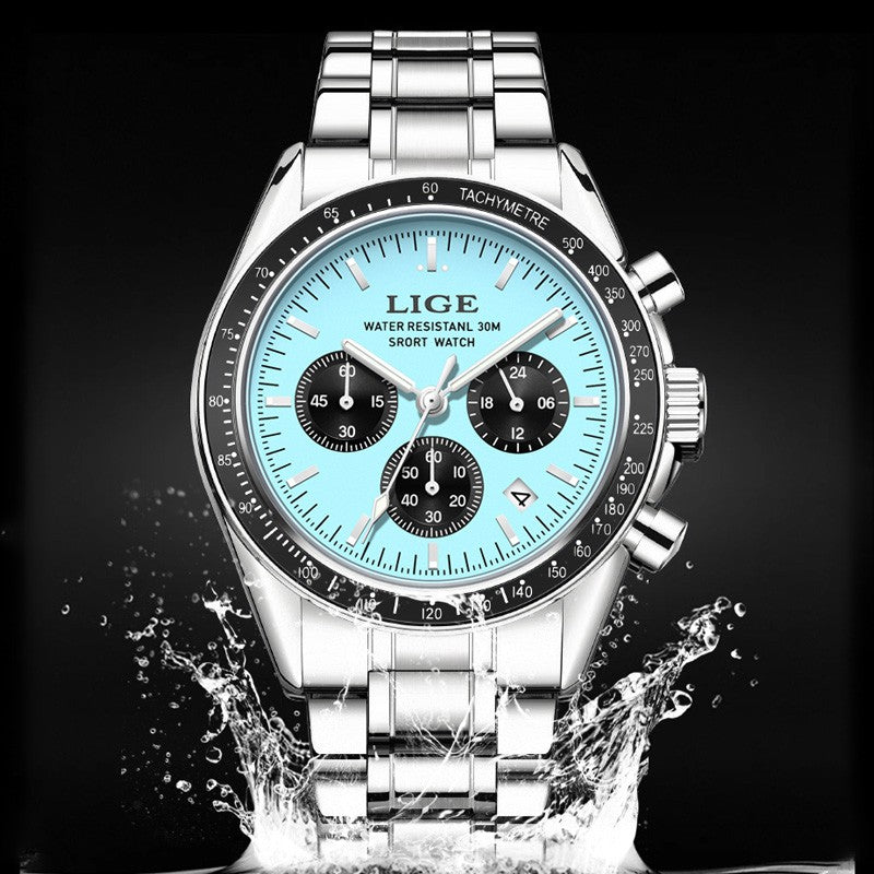 2025 LIGE Top Brand Luxury New Men Watch Quartz Man Watches Waterproof Luminous Watch for Men Date Chronograph Sport Wristwatch