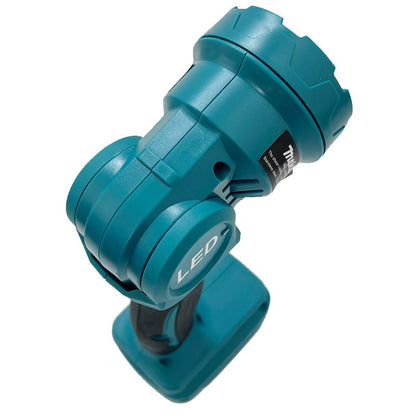 Luz de trabalho LED sem fio Makita Lanterna recarregável Ferramentas elétricas com bateria de 18V Ferramenta de holofote para ambientes internos e externos noturnos