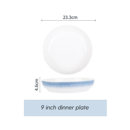 Conjunto de Tigelas de Cerâmica Louça de Osso Porcelana Utensílios de Mesa Combinação de Talheres para Casa Louça de Cerâmica de Alta Qualidade Pratos de Cerâmica Conjuntos de Jantar
