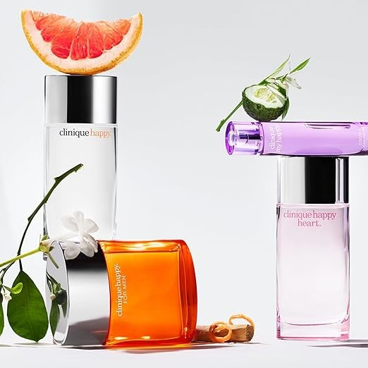 Clinique Happy Eau De Parfum Spray | Notas de Toranja, Bergamota, Flor de Casamento Havaiana + Mimosa da Primavera | Perfumes para Mulheres