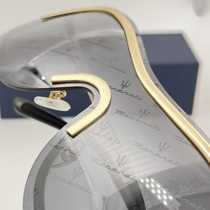 Óculos de sol de luxo MASERATI para ciclismo, proteção UV400, com escudo anti-reflexo 10783