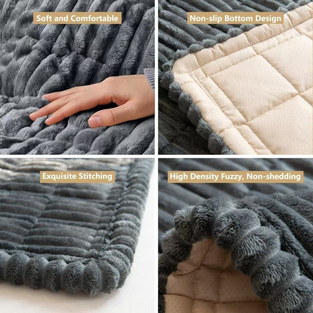 Nova Cama/Cobertor para Animais de Estimação de Encosto de Banco, Multiuso, Durável e de Alta Qualidade, Cama Grossa Xadrez Respirável para Cães, Capa de Assento de Carro para Cães Lavável