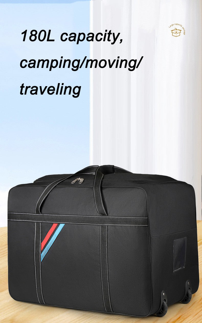 Bolsas de Rodinhas Dobráveis de Grande Capacidade, Mala de Viagem com Rodas, Sacola Impermeável, Bagagem de Rolamento para Fim de Semana