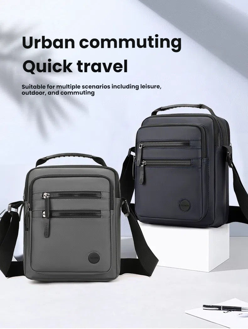 Fashionable Men's Crossbody Bag, Adjustable Shoulder Strap, Multiple Pockets, Business Bag, Commuting Bag, Daily Bag, Etc