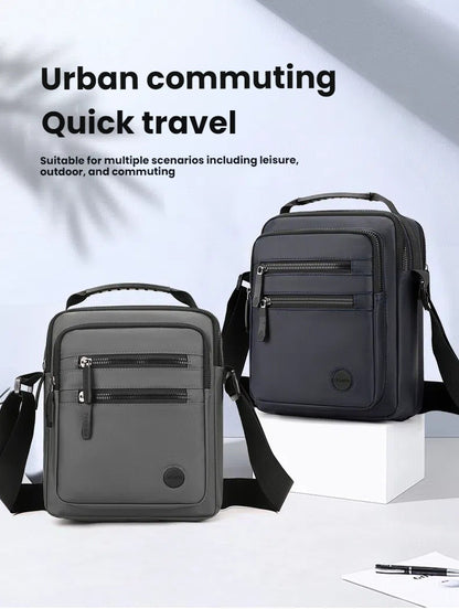 Fashionable Men's Crossbody Bag, Adjustable Shoulder Strap, Multiple Pockets, Business Bag, Commuting Bag, Daily Bag, Etc