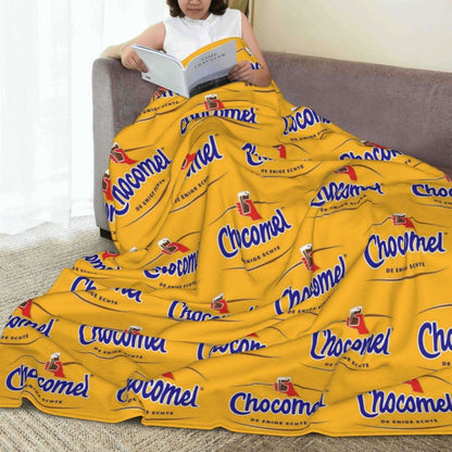 Chocomel Chocolademelk Nederland Blanket Fleece Sofa Throw Blanket Breathable for Couch Bedding Outdoor Throws Bedspread Quilt