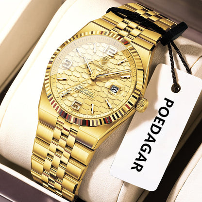 POEDAGAR Elegant Women's Watches High Quality Luxury Watch For Ladies Luminous Waterproof Date Women Quartz WristWatch Reloj+Box