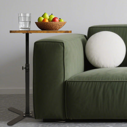 Adjustable Height Laptop Desk Rotating Tabletop Mobile Stand Home Mesa Bedside Table Office Tray Standing Computer Workstat