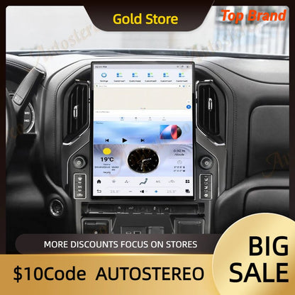 Rádio automotivo Android 13 de 15,6 polegadas para GMC Sierra Denali Silverado 2019 2020 2021 2022 2023 Carplay Rádio automotivo GPS de navegação multimídia