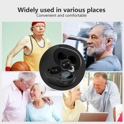JINGHAO Hearing Aids Rechargeable 2023 Adjustable Hearing Sound Amplifier For Mild to Moderate Hearing Lost Elderly Gift