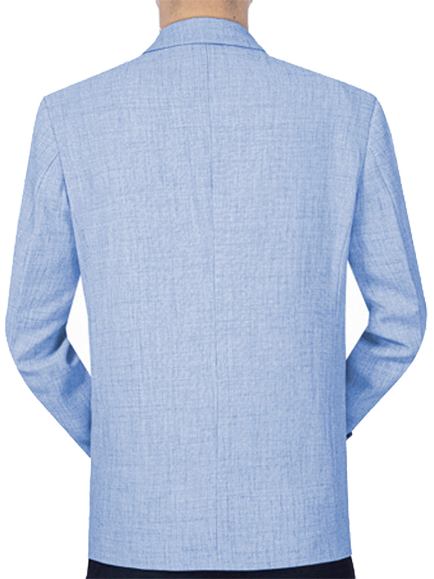 Men s Casual Blazer Single Button Stylish Solid Lapel V Neck Long Sleeve Sport Coats for Spring and Fall