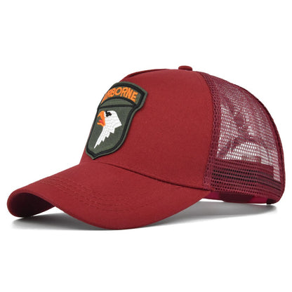 Bonés de Beisebol Bordados Masculinos Chapéus Snapback de Águia Para Mulheres Moda EUA Hip Hop Bones Boné Trucker de Malha Respirável Streetwear