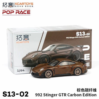 POP RACE 1/64 Porsche RWB Skyline GTR PANDEM DATSUN Mazda RX7 Toyota Coleção de Carros Miniatura de Liga Fundida em Vitrine