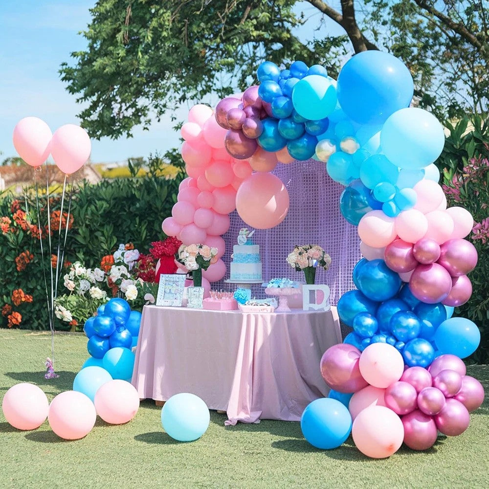 5/10/12inch Metallic Black Blue Balloon Chrome Hot Pink Rose Gold Balloon Baby Shower Boy Girl Birthday Wedding Party Decoration