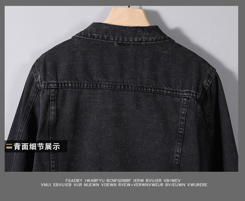 Men's new spring autumn denim jacket men's jacket slim fashion casual best denim jacket large casual jacket M-5XL