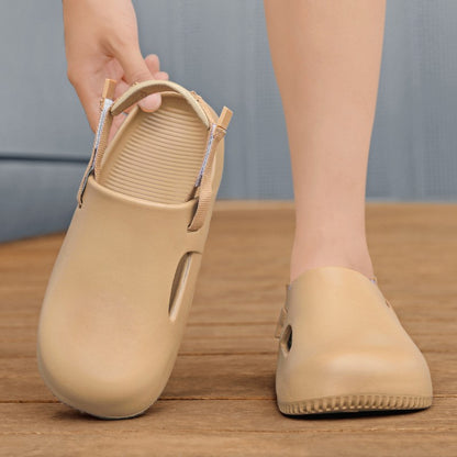 2025 New Casual EVA Sandal Men'S Non-Slip Flip-Flop Mule Design Comfortable Breathable Slip-On Lazy Shoes Adults Home Slippers