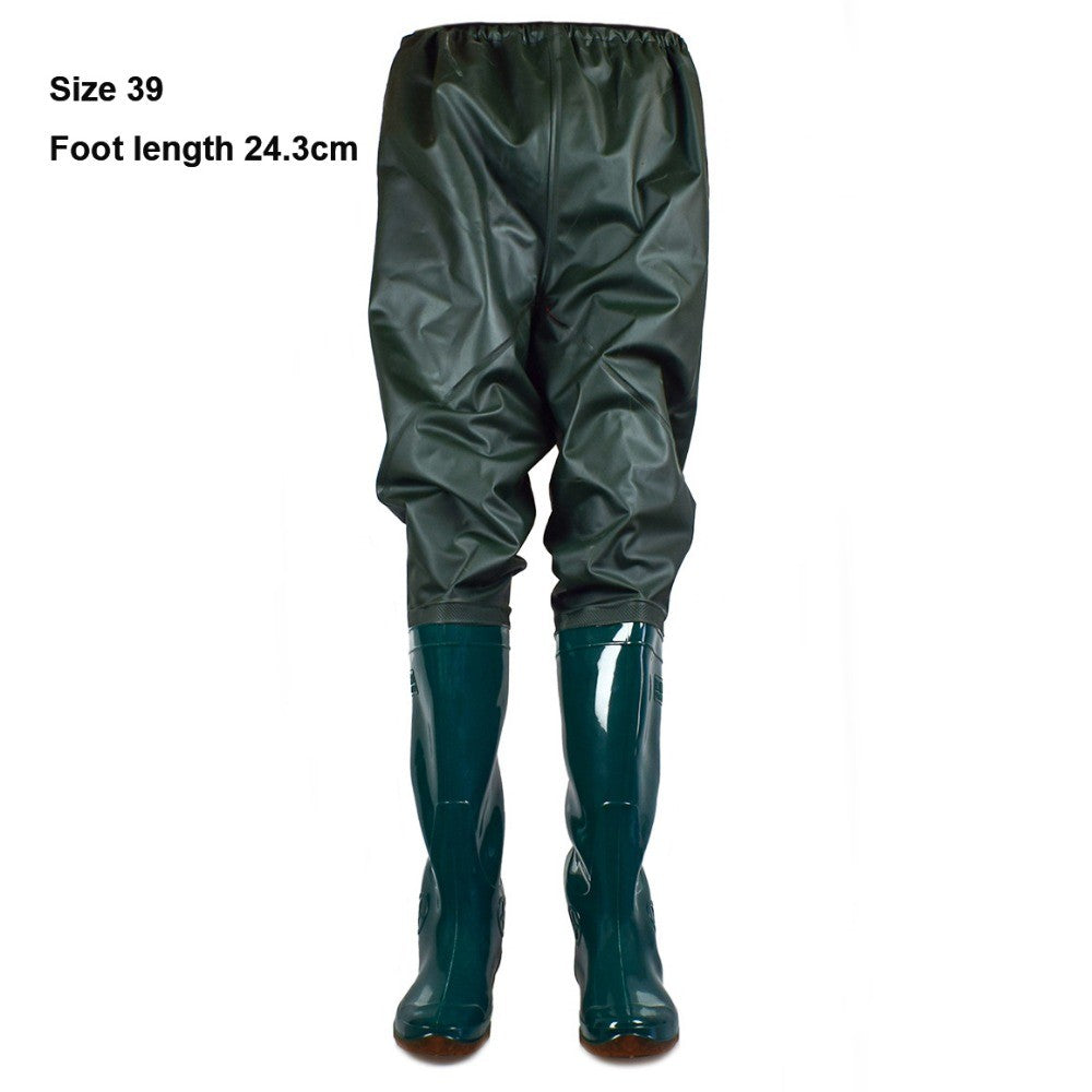Calça Plástica de PVC para Transplante, Botas de Pesca Impermeáveis Antiderrapantes com Cano Alto, 10 Tamanhos