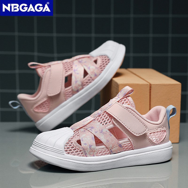 Summer Breathable Kids Sandals Boy and Girl Fashion Sneakers Lightweight Non Slip Walking Shoes Comfortable Sport Shoes