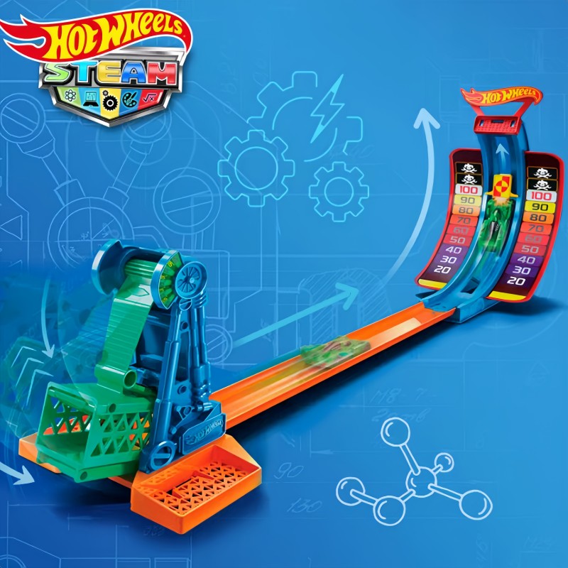 Em estoque Pista de corrida Hot Wheel Trick Loop Conjunto de pistas Brinquedo infantil Brinquedo para meninos Pista Htk17 Presentes de aniversário e feriado para crianças